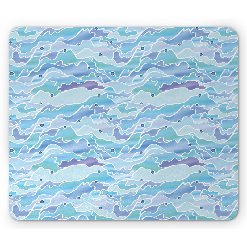 Stained Glass Seascape Mouse Pad