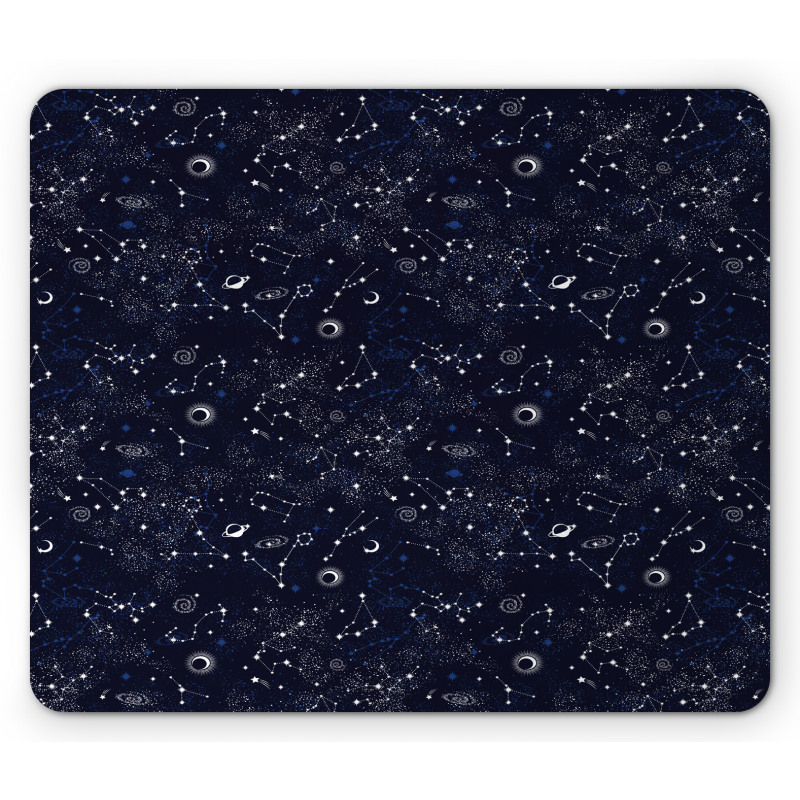 Stars Constellation Art Mouse Pad