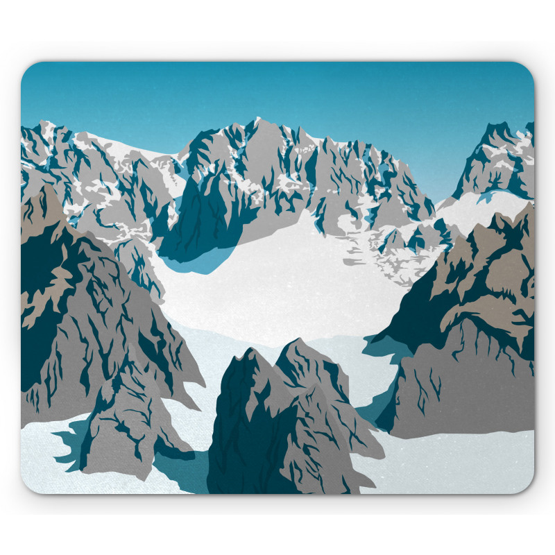 Winter Snow Covered Theme Mouse Pad