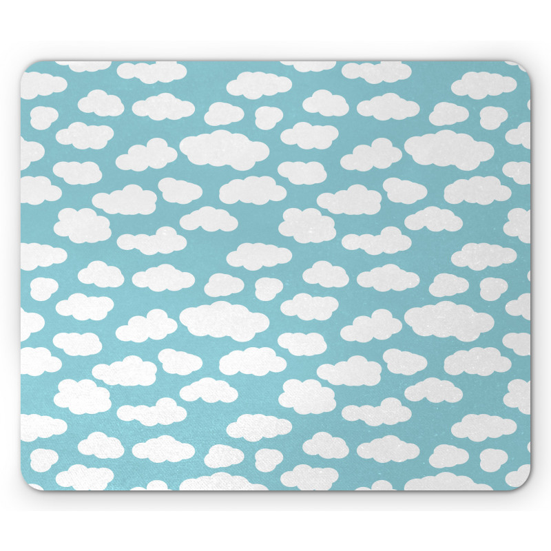 Bicolored Clouds Graphic Mouse Pad