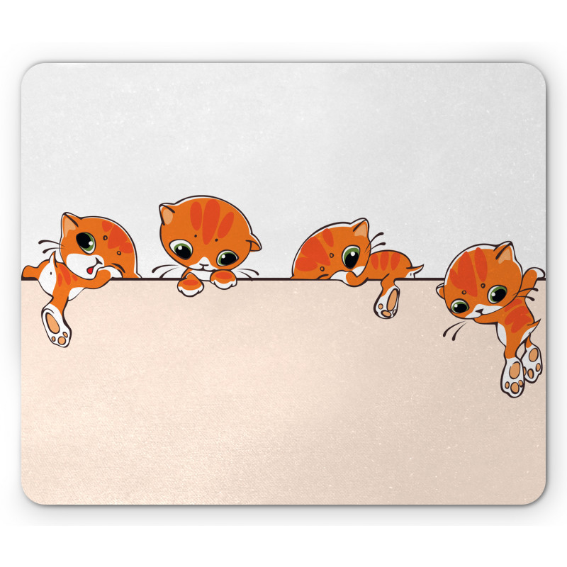 Banner with Little Kitties Mouse Pad