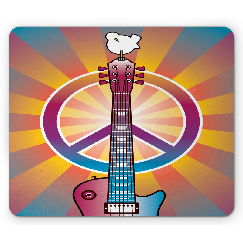 Guitar Peace Mouse Pad