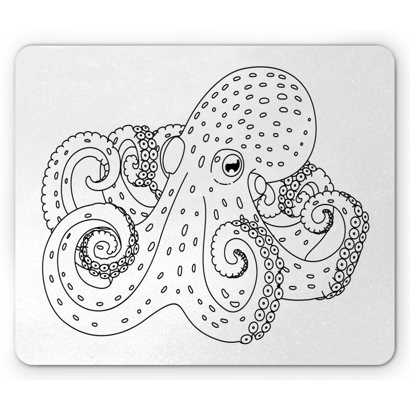 Cartoon Sea Animal Image Mouse Pad