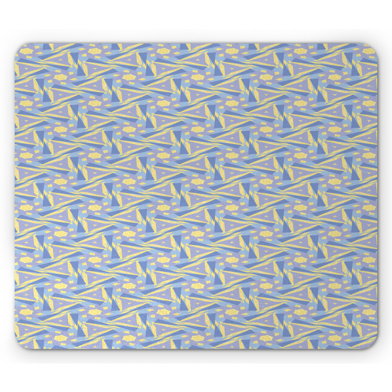 Pastel Contemporary Shapes Mouse Pad