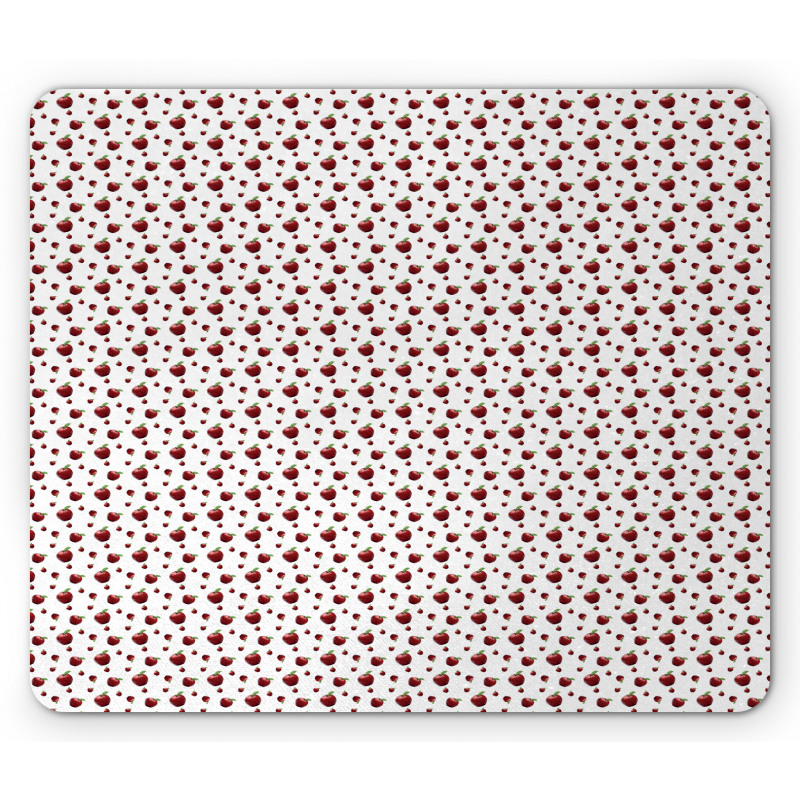 Crystal Look Apple Fruit Mouse Pad