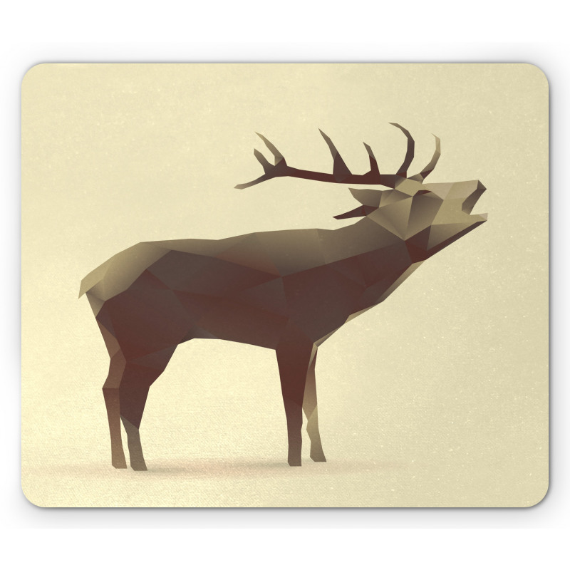 Geometric Elk Animal Art Mouse Pad