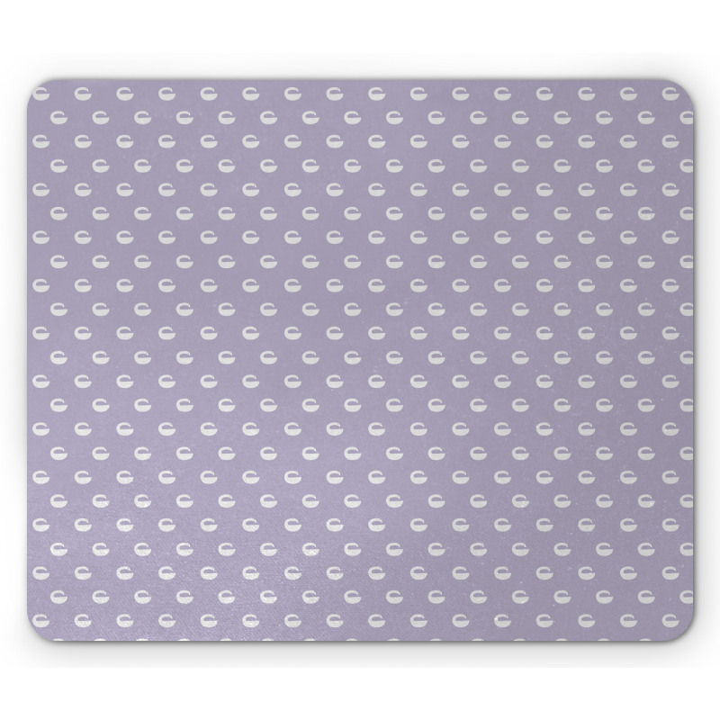 Abstract Minimal Bird Motif Mouse Pad