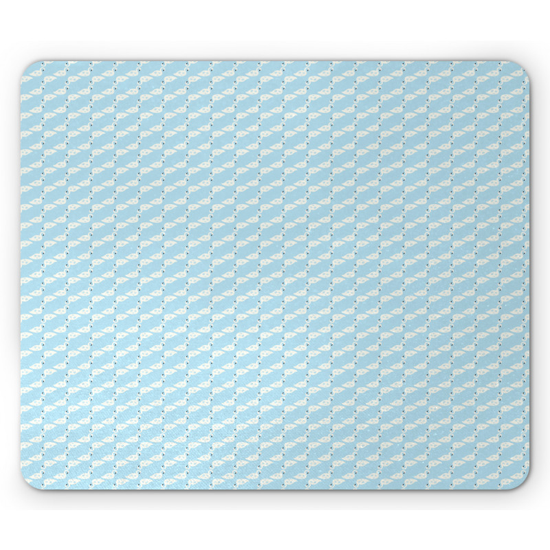 Minimal Abstract Floral Birds Mouse Pad