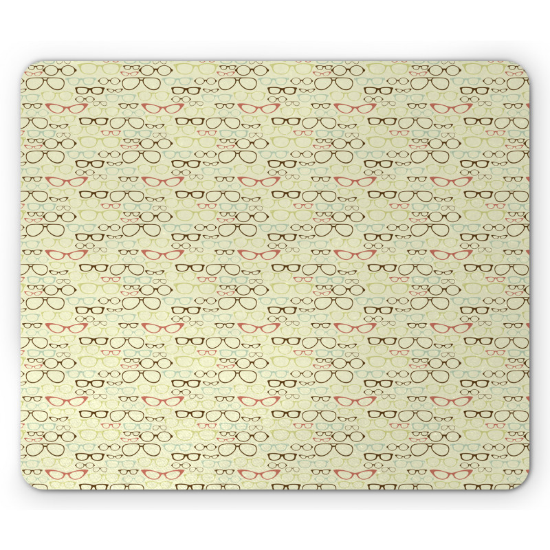 Eye Accessories Pattern Mouse Pad