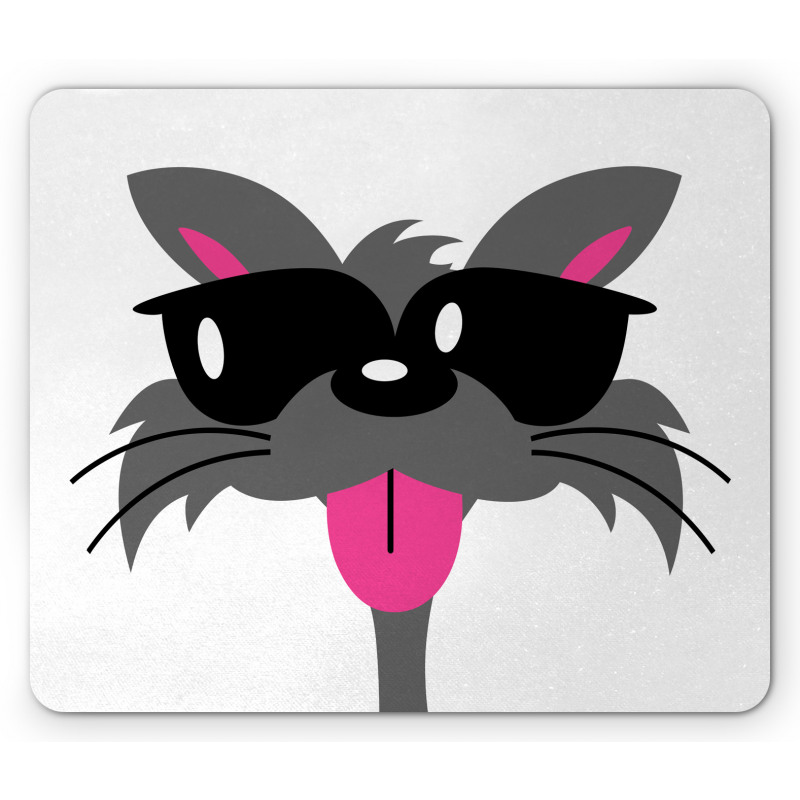 Pattern of a Cat Head Mouse Pad