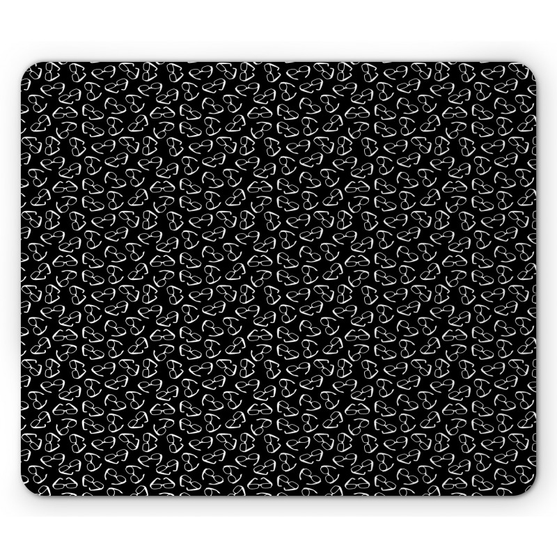 Monochrome Random Shades Mouse Pad