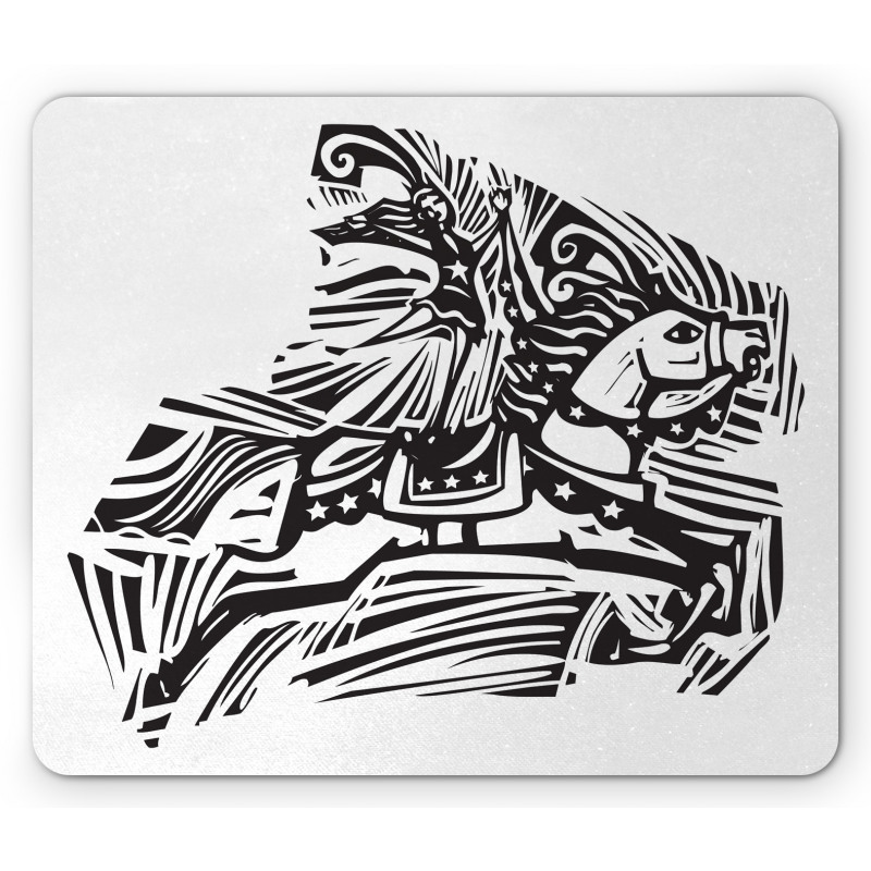 Performer Riding a Horse Mouse Pad