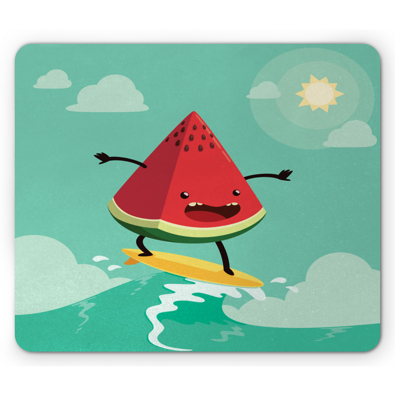 Watermelon on the Waves Mouse Pad