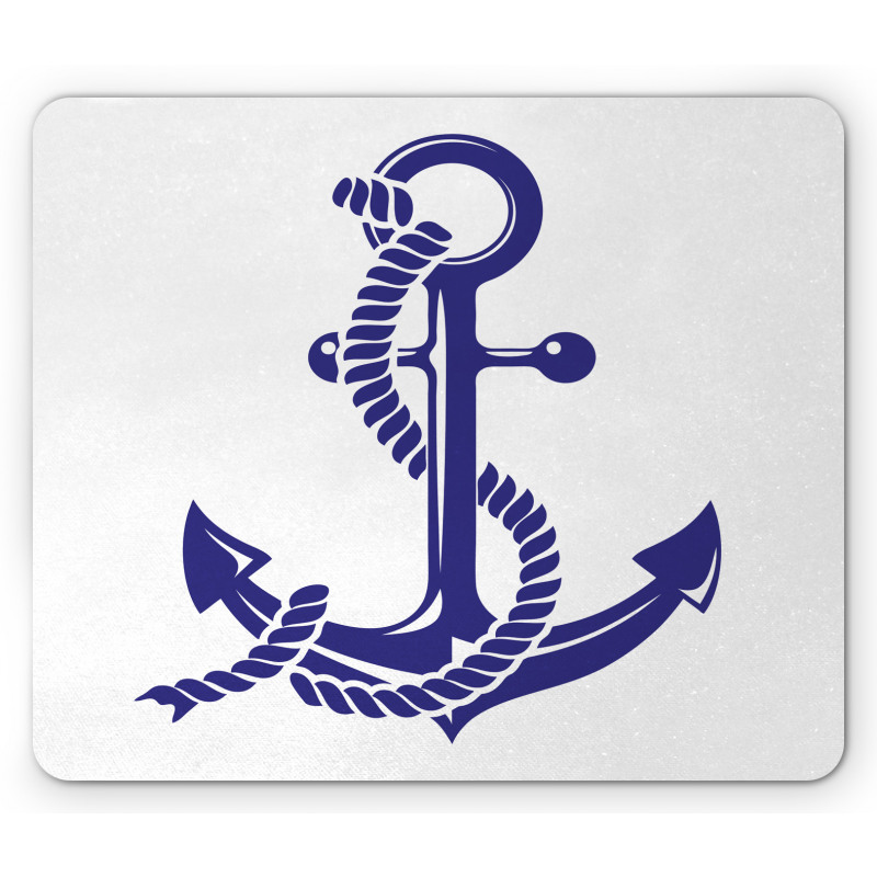 Nautical Rope and Anchor Mouse Pad