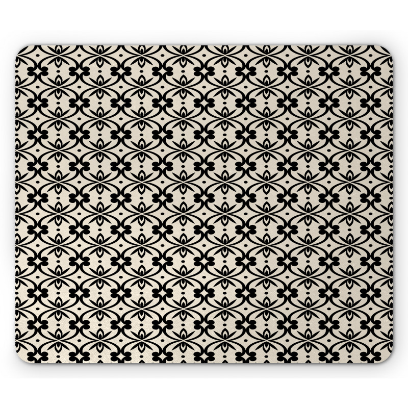 Abstract Vintage Layout Mouse Pad