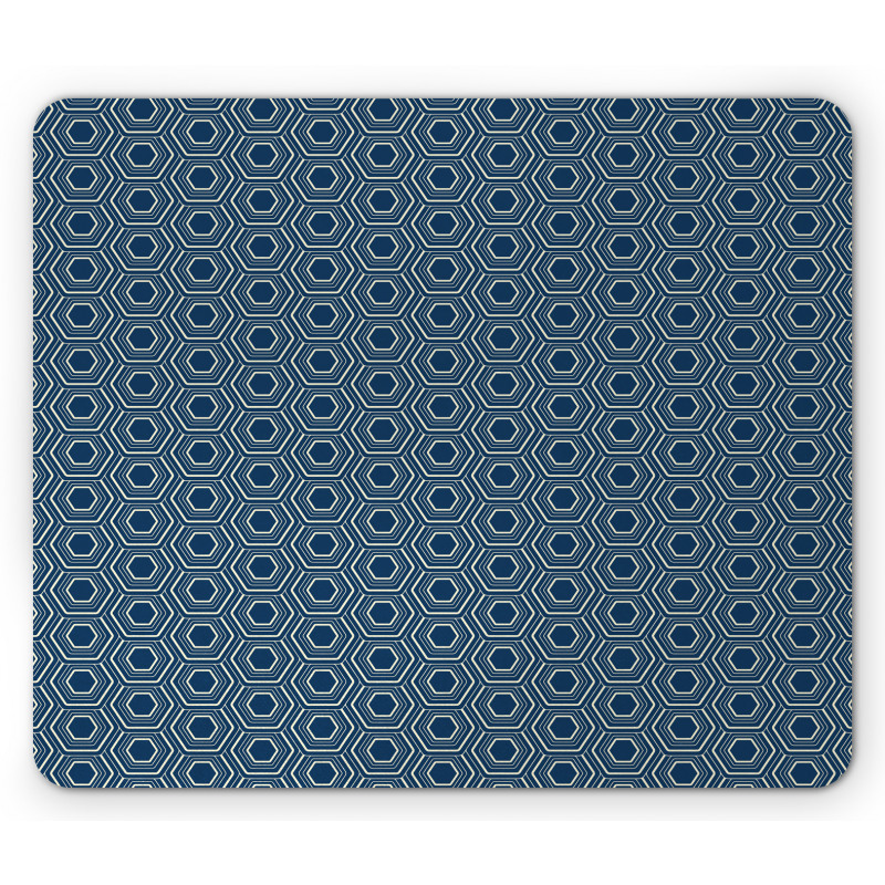 Classic Hexagons Pattern Mouse Pad