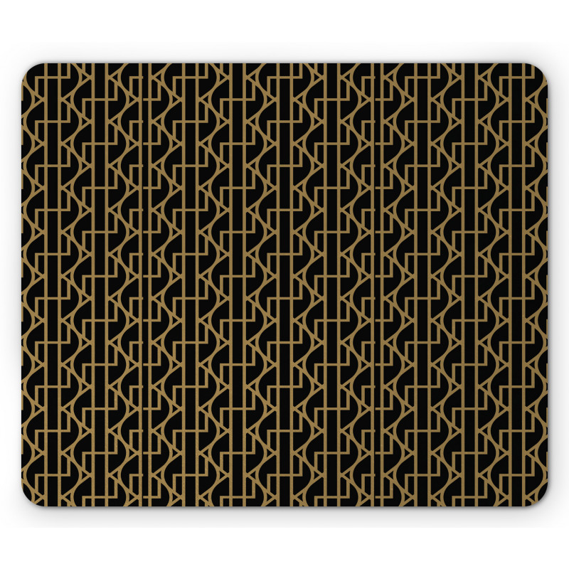 Zigzags Streaks Graphic Mouse Pad