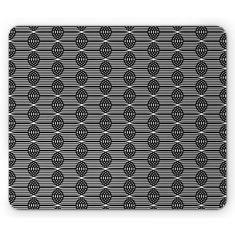 Vertical Waves Intersecting Mouse Pad