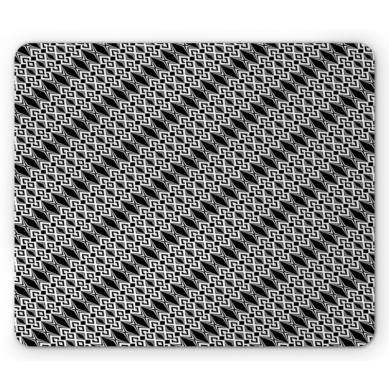 Diagonal Diamond Ornament Mouse Pad