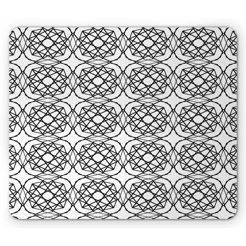 Monotone Inspired Line Art Mouse Pad