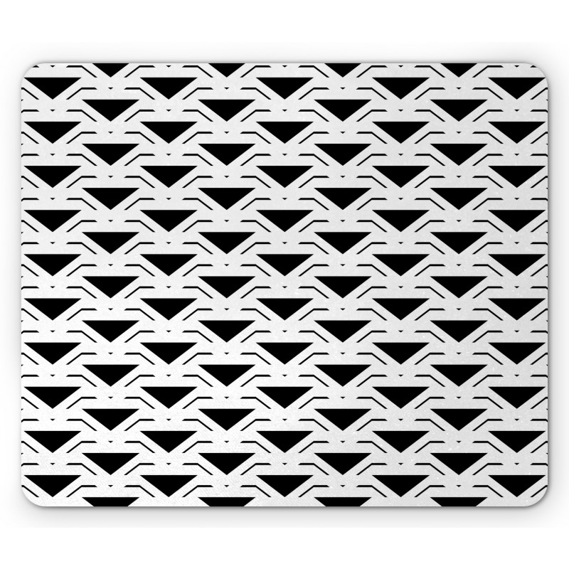 Modern Abstract Triangles Mouse Pad