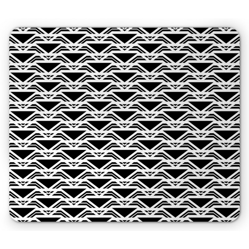 Modern Bars and Triangles Mouse Pad