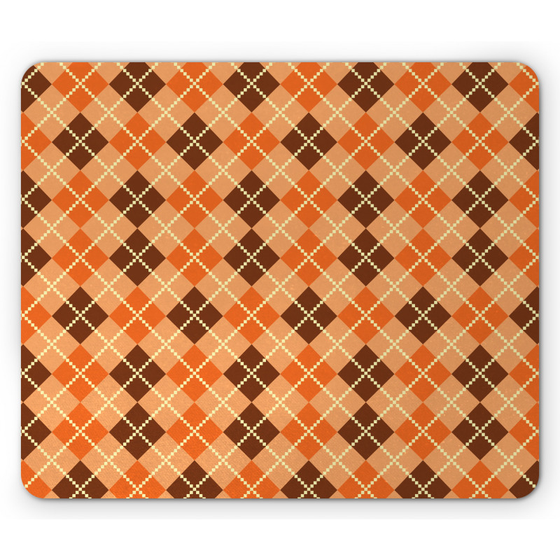 Diamond Check Argyle Mouse Pad