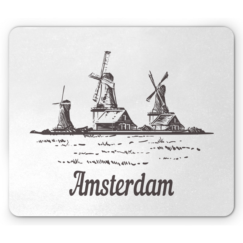 Zaanse Schans Windmills Mouse Pad