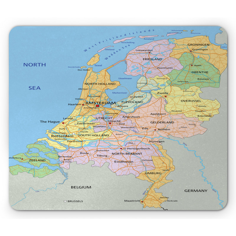 Map of Surrounded Regions Mouse Pad