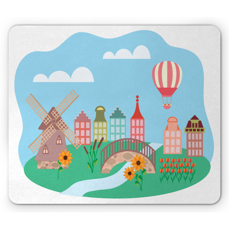 Windmill Rural Region Mouse Pad