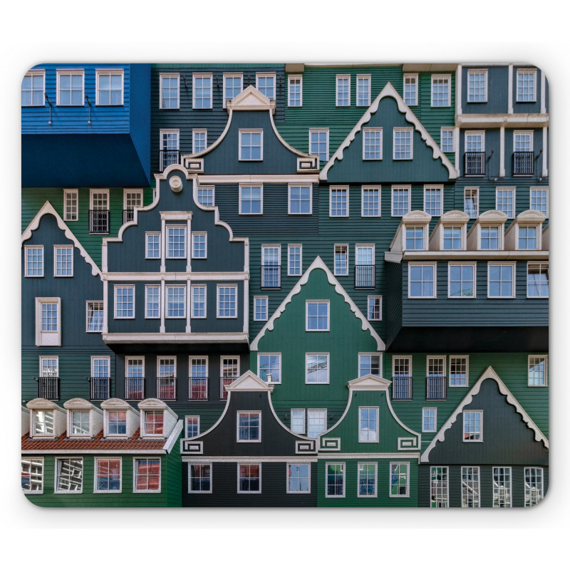 Dutch Influence Buildings Mouse Pad