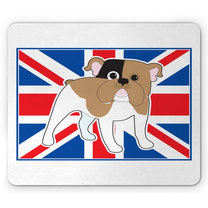 British Flag Illustration Mouse Pad