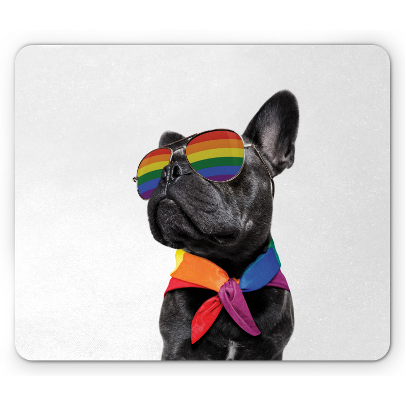 Proud Gay Pet Posing Funny Mouse Pad