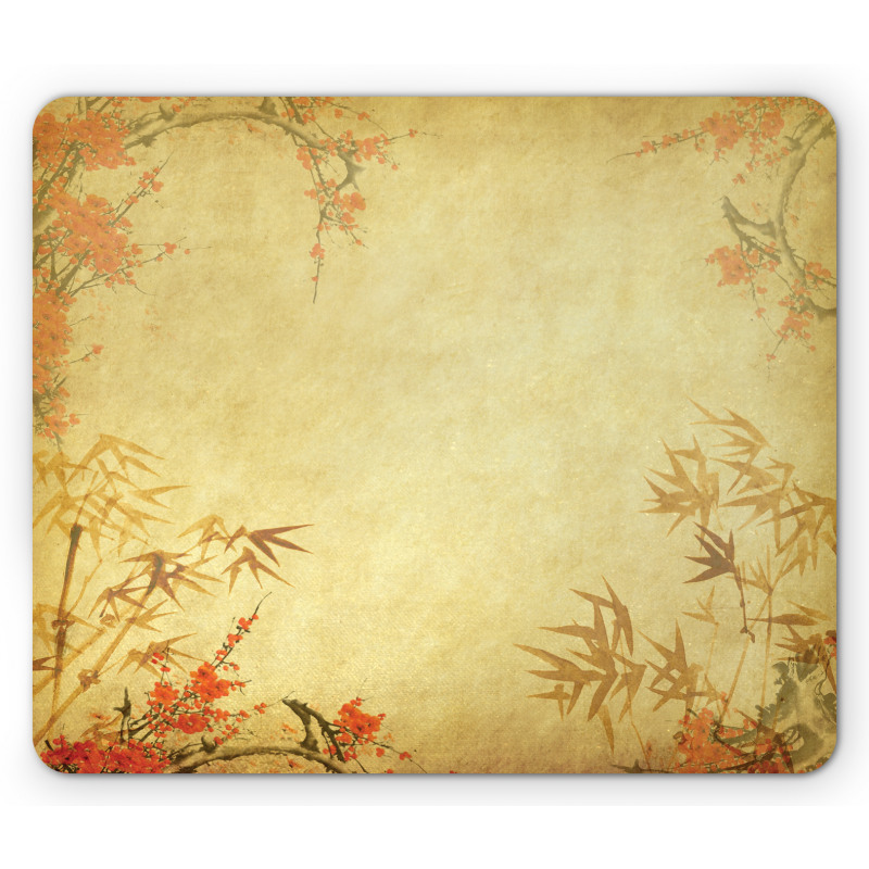 Bamboo Stems and Blooms Mouse Pad