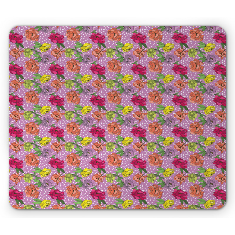 Wildlife Spring Peonies Mouse Pad