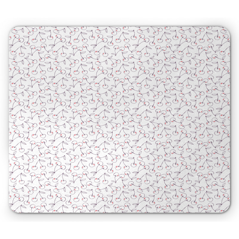 Cherries Drawn by Hand Mouse Pad