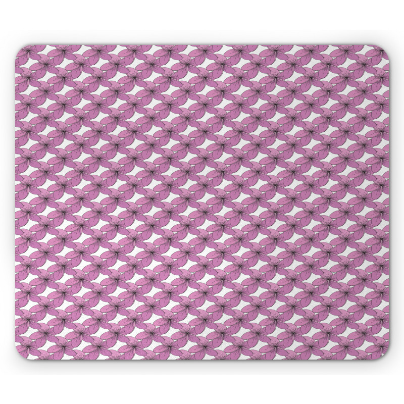 Graphic Flowers Clutter Mouse Pad