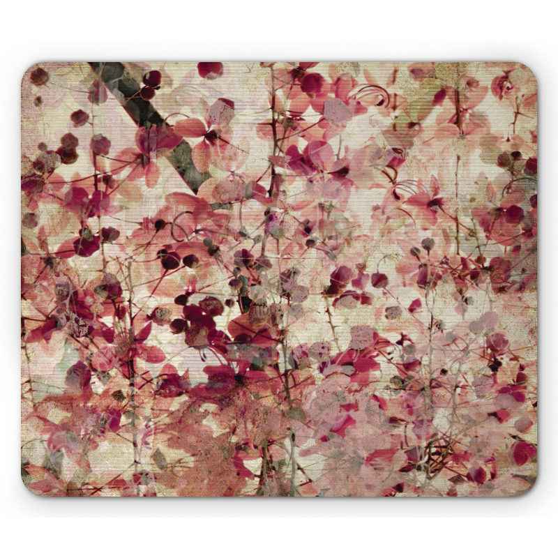Cherry Blossoms Floral Mouse Pad