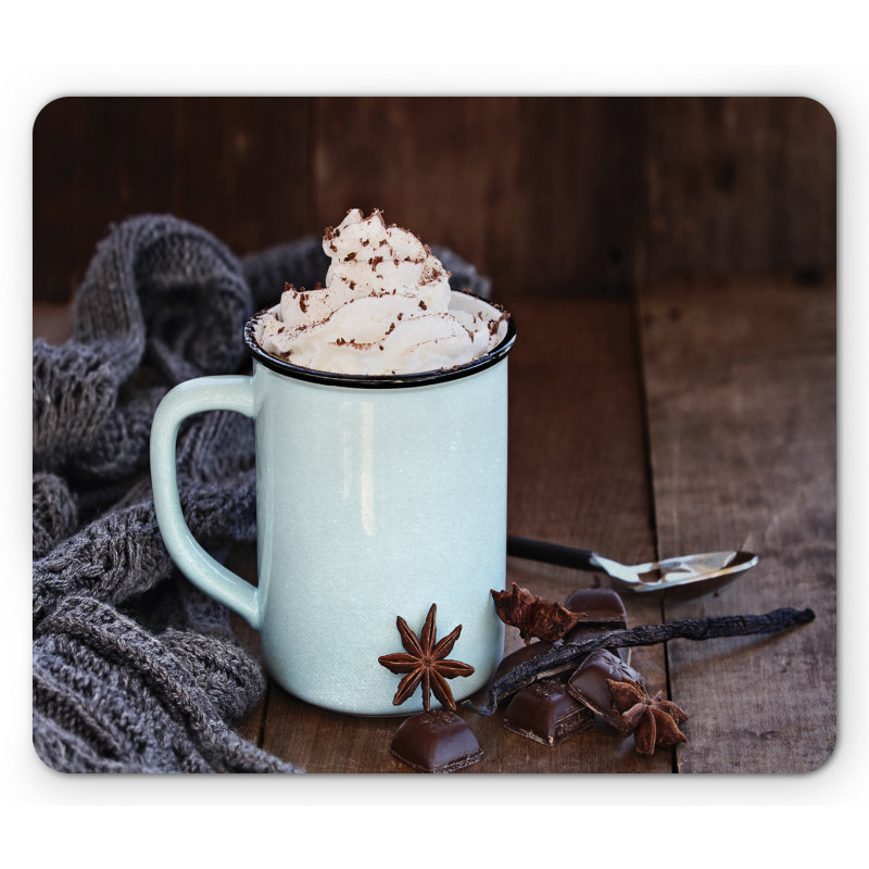 Hot Cocoa with Whipped Cream Mouse Pad