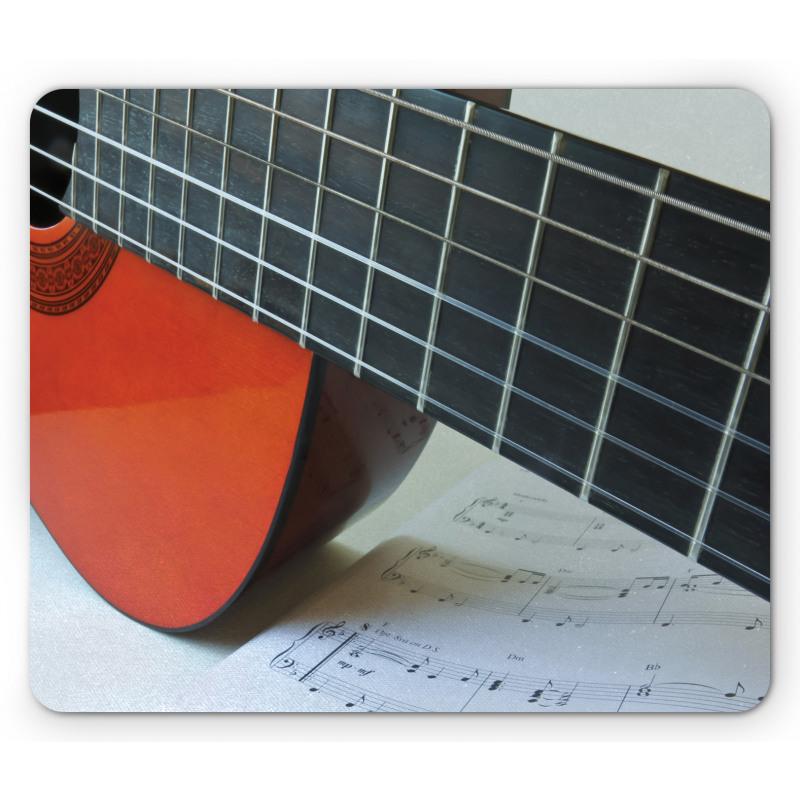 Close Up Fingerboard Sheet Mouse Pad