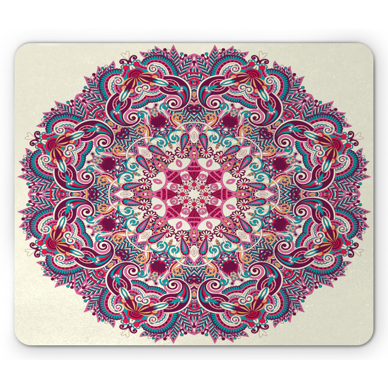 Boho Floral Mouse Pad