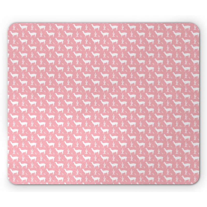 Meadow Animal Llamas Mouse Pad