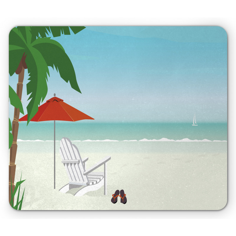 Graphic Beach Chill Mouse Pad