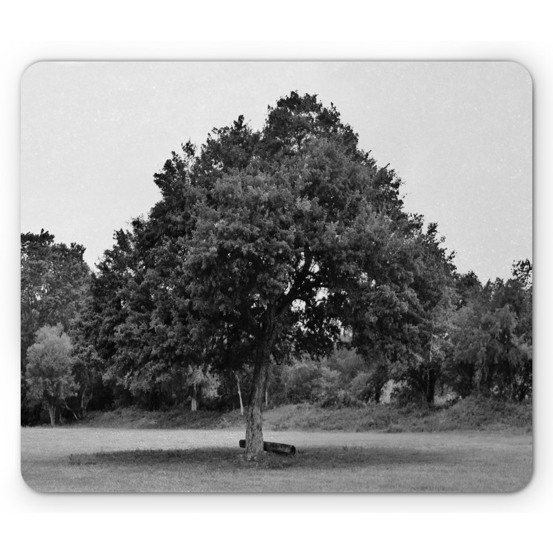 Leafy Big Tree Vintage Mouse Pad