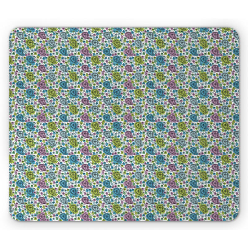 Colorful Ethnic Sketch Mouse Pad