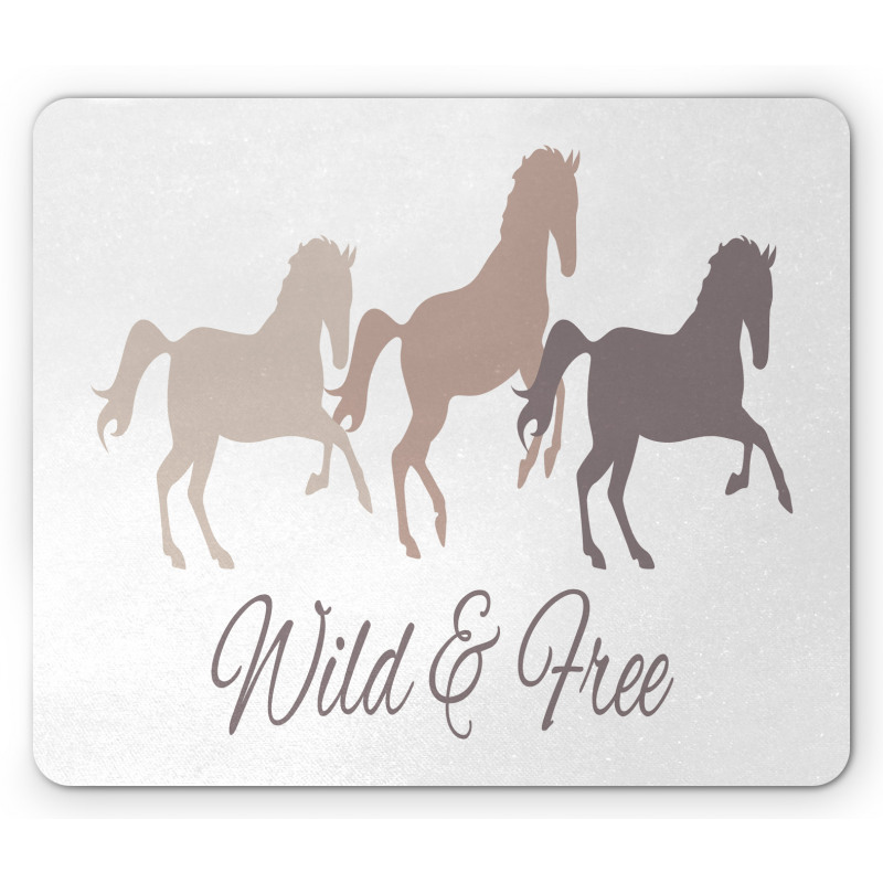 Wild and Free Animal Running Mouse Pad