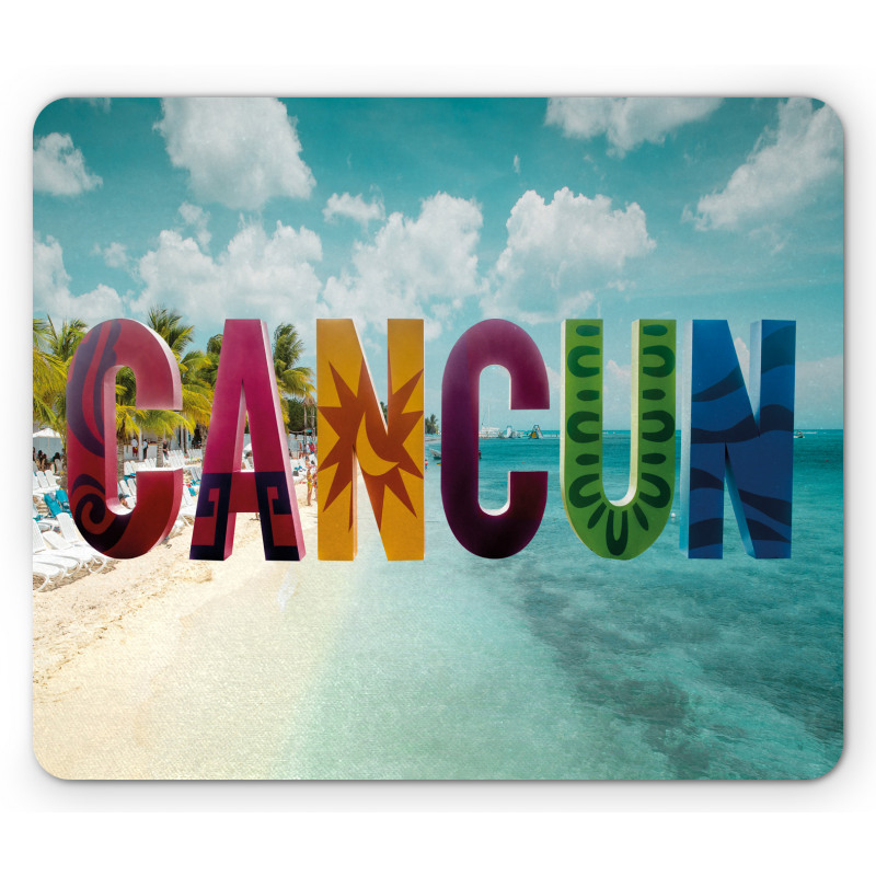 Colorful Big Lettering Summer Mouse Pad