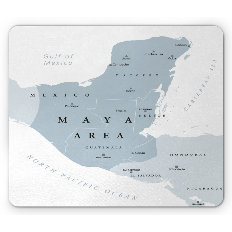 Map with about Cities Borders Mouse Pad