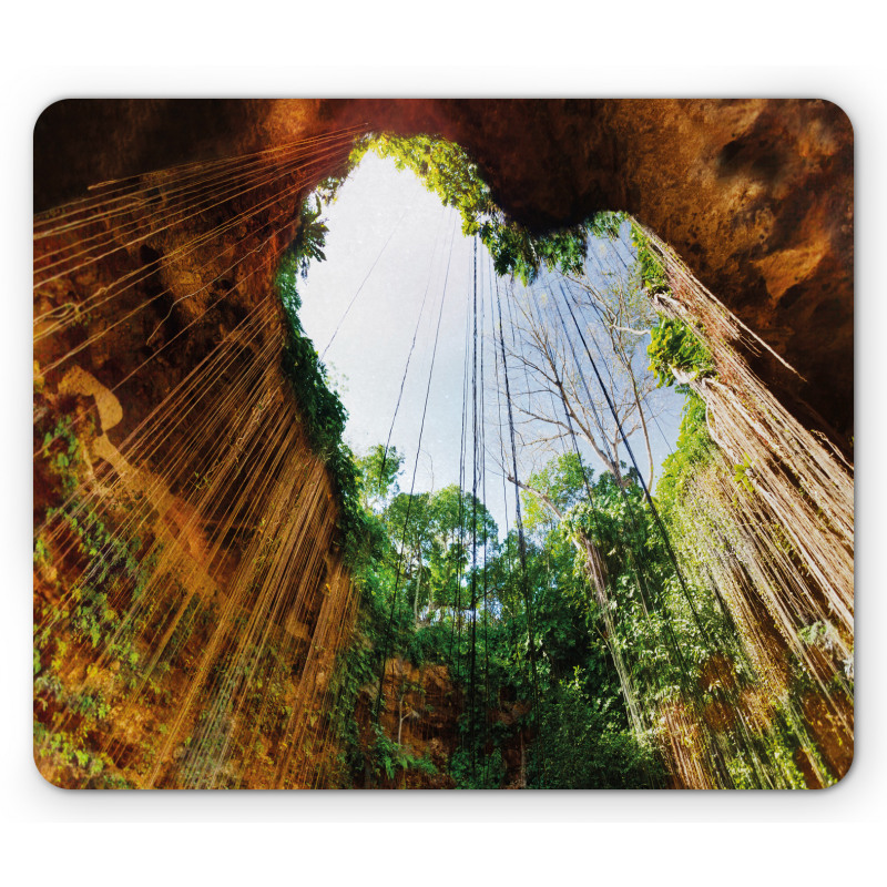 Bottom View of Cenote Heart Mouse Pad