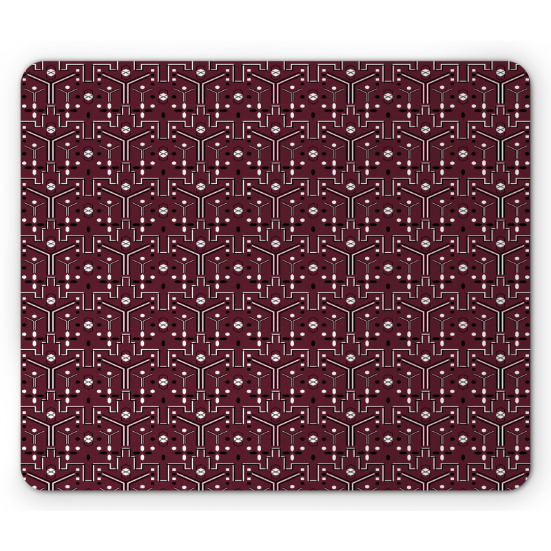 Geometric Shape Connection Mouse Pad